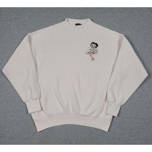 Vintage Betty Boop Changes Crewneck Sweatshirt Womens Sz M Pink Marilyn Monroe - Picture 1 of 9